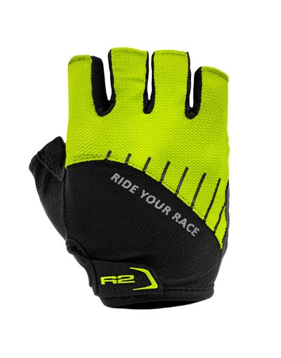 Рукавички R2 Hoppy колір чорний, неоново жовтий розмір 8 років