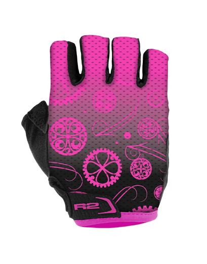 Рукавички R2 Hoppy колір рожевий, чорний розмір 8 років