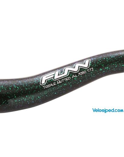 Руль FUNN Kratos Bob Chameleon 31.8 / 785 мм підйом 15 мм хамелеон зелений/синій