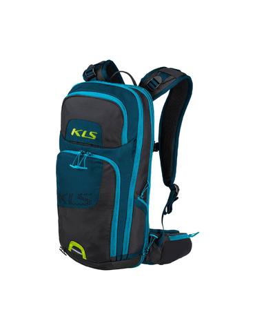 Рюкзак KLS Switch 18 (об'єм 18 л) із захистом спини SAS-TEC чорний/синій