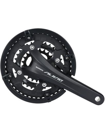 Шатуни FC-T4060 ALIVIO, інтегрована вісь, 175мм, 48X36X26 захист зірок, без каретки