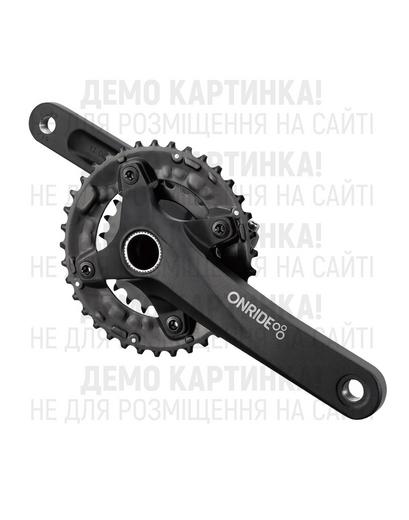 Шатуни ONRIDE Duet Pro 1070, під Hollowtech, 170 мм, 38-24Т BCD: 104/64 мм, на 9/10 шв., чорний