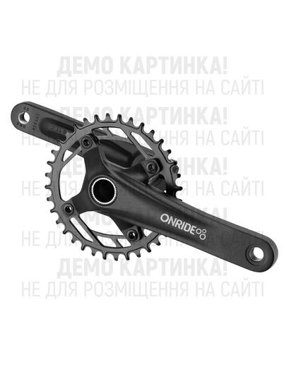 Шатуни ONRIDE Solo Pro 1110, під Hollowtech, 170 мм, 34Т BCD: 104/76 мм, на 9/10/11 шв., чорний