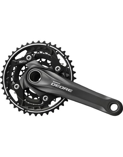 Шатуни Shimano Deore FC-M612 Hollowtech II 175мм 40x30x22 +компоненти каретки BSA чорний