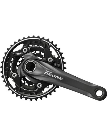 Шатуни Shimano Deore FC-M612 Hollowtech II 175мм 40x30x22 +компоненти каретки BSA чорний