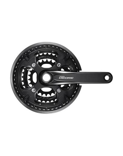Шатуни Shimano Deore FC-T6010 інтегрована вісь 175мм 48x36x26 без компонентів каретки чорний