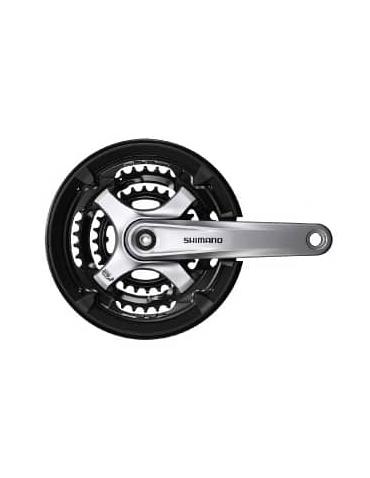 Шатуни Shimano Tourney FC-TY701 170мм 42X34X24 з захистом сірий