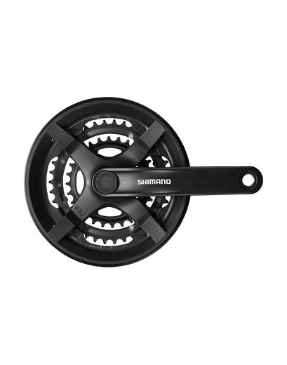 Шатуни Shimano Tourney TX FC-TY301 170мм 42X34X24 з захистом чорний (OEM)