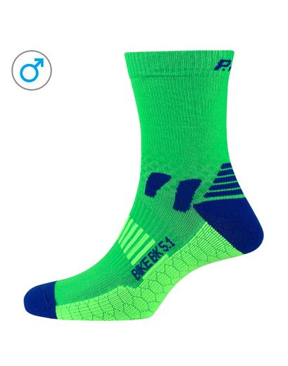Шкарпетки чоловічі P.A.C. BK 5.1 Bike Extreme Men неоновий зелений 40-43