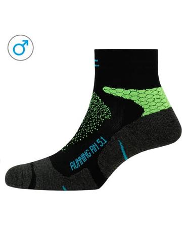 Шкарпетки чоловічі P.A.C. RN 5.1 Running Pro Short Men неоновий зелений 44-47