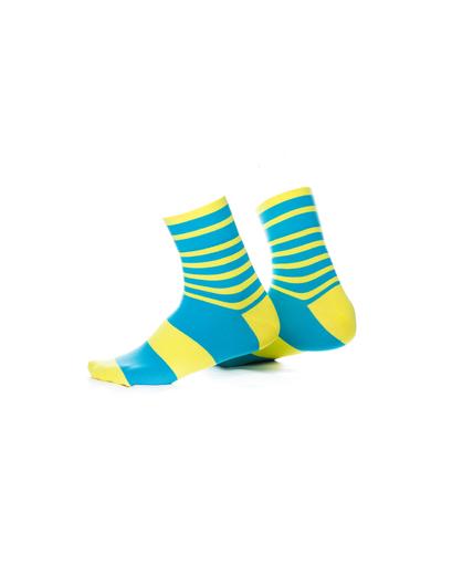 Шкарпетки ONRIDE FOOT блакитний/жовтий