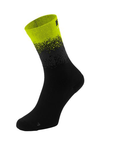 Шкарпетки R2 Steep колір чорний, неоново жовтий розмір M 39-42