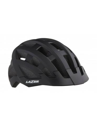 Шолом Lazer Compact DXL матовий чорний Unisize (54-61см) з блимавкою