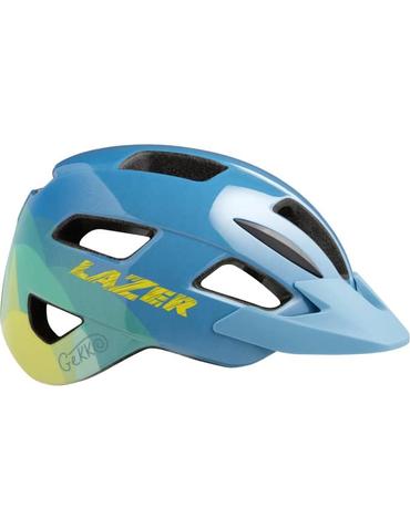 Шолом LAZER Gekko підлітковий, синьо-жовтий
