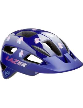 Шолом LAZER Gekko підлітковий, синьо-жовтий
