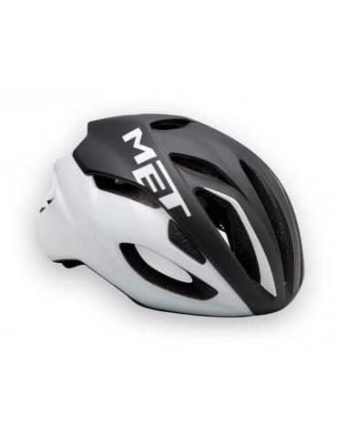 Шолом MET Rivale M (54-58) Black White matt glossy