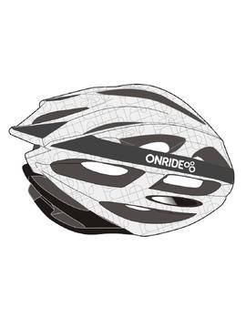 Шолом ONRIDE Grip глянцевий чорний/жовтий/блакитний L (58-61 см)