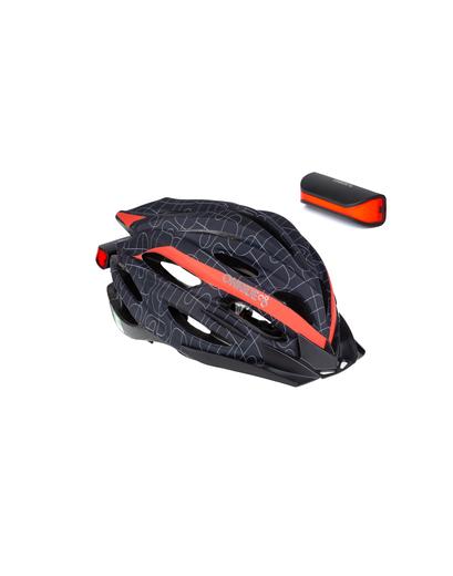 Шолом ONRIDE Grip чорний/червоний M (55-58 см) + Мигалка ONRIDE Slit