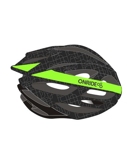 Шолом ONRIDE Grip чорний/зелений L (58-61 см)