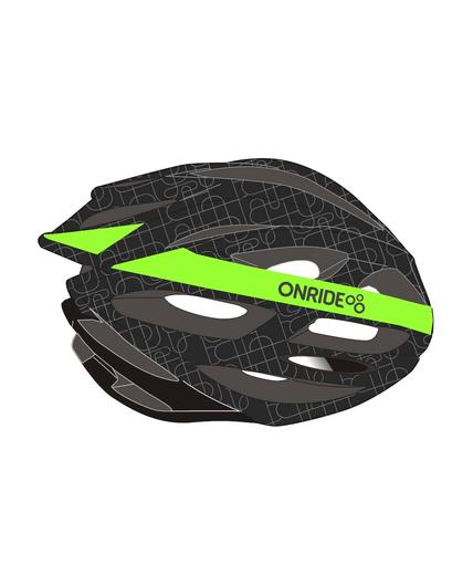 Шолом ONRIDE Grip чорний/зелений M (55-58 см)