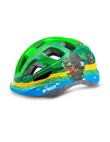 Шолом R2 Bunny зелений, синій глянцевий XS: 48-52 cm