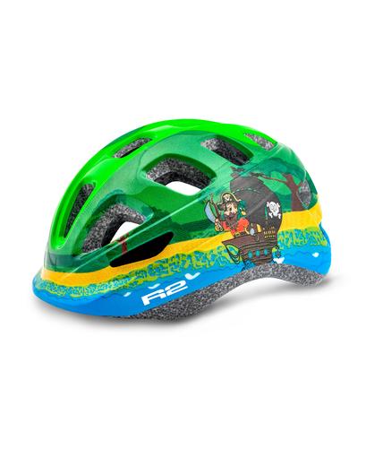 Шолом R2 Bunny зелений, синій глянцевий XS: 48-52 cm