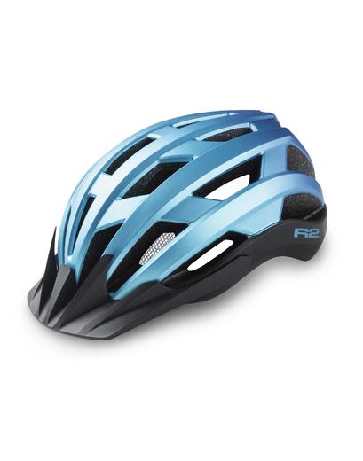 Шолом R2 Explorer колір темно синій, чорний металево-матовий розмір M: 55-58 см