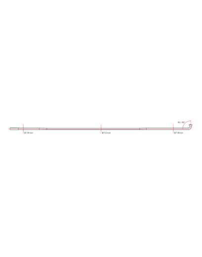 Спиця DT Swiss Comрetition 1.8/1.6/1.8 x 270 мм тянута J-подібна чорний (100 шт)