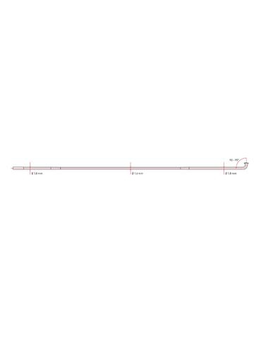 Спиця DT Swiss Comрetition 1.8/1.6/1.8 x 294 мм тянута J-подібна чорний (100 шт)