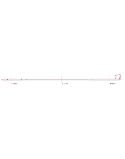 Спиця DT Swiss Comрetition 2/1.8/2 x 258 мм тянута J-подібна чорний (100 шт)