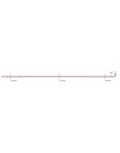 Спиця DT Swiss Comрetition 2/1.8/2 x 258 мм тянута J-подібна чорний (100 шт)