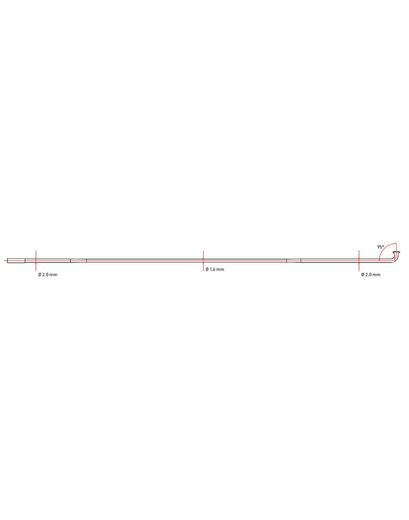 Спиця DT Swiss Comрetition Race 2/1.6/2 x 290 мм тянута J-подібна чорний (100 шт)