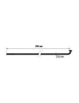 Спиця Mach1 Inox Plus 2x256 сріблястий