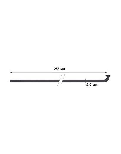 Спиця Mach1 Inox Plus 2x256 чорний