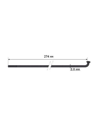 Спиця Mach1 Inox Plus 2x274 чорний