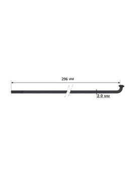 Спиця Mach1 Inox Plus 2x296 сріблястий