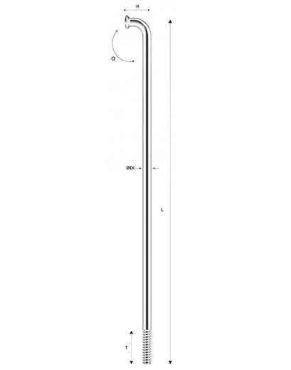 Спиця Pillar P14 292 мм сріблястий