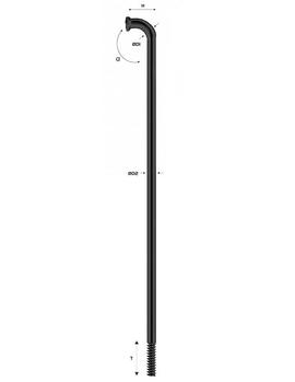 Спиця Pillar PSR14 262 мм посилена чорний