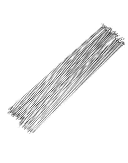 Спиця Rodi 14G/2 мм, 290 мм, нержавійка, срібляста, 100 шт.