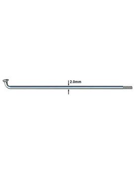 Спиця Sapim Leader 14G 264 мм з ніпелем Brass 14G 12 polyax чорний