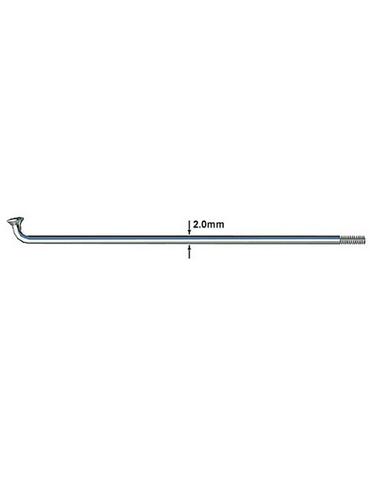 Спиця Sapim Leader 14G 138 мм з ніпелем Brass 14G 12 polyax сріблястий
