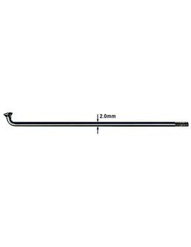 Спиця Sapim Leader 14G 264 мм з ніпелем Brass 14G 12 polyax чорний