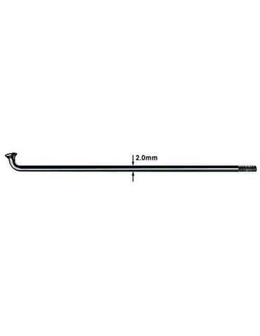 Спиця Sapim Leader 14G 264 мм з ніпелем Brass 14G 12 polyax чорний
