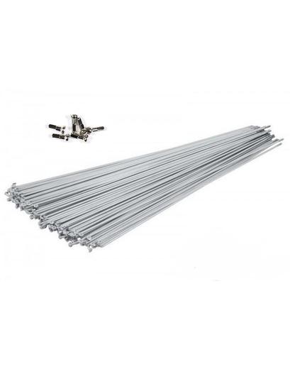 Спиця Spelli 190мм срібляста 14G з ніпелем