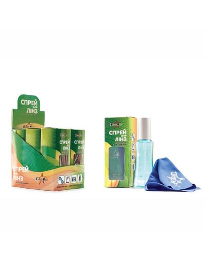 Спрей-очищувач для догляду за лінзами S003 60 мл + салфетка микрофибра