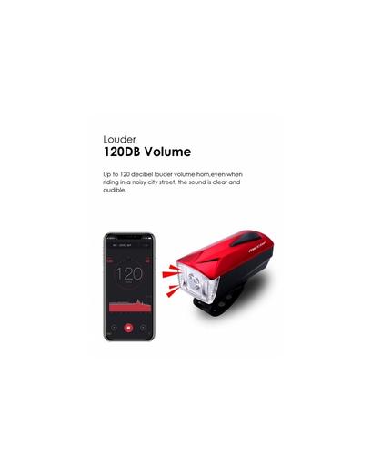 Світло переднє BC-FL1592 350лм LED живлення Li-on 1800mAh з ел. дзвінком USB Pl