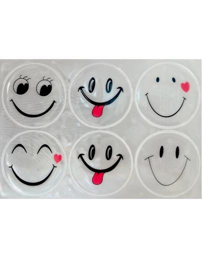 Світловідбиваючі наліпки Longus Smile комплект 6шт білий