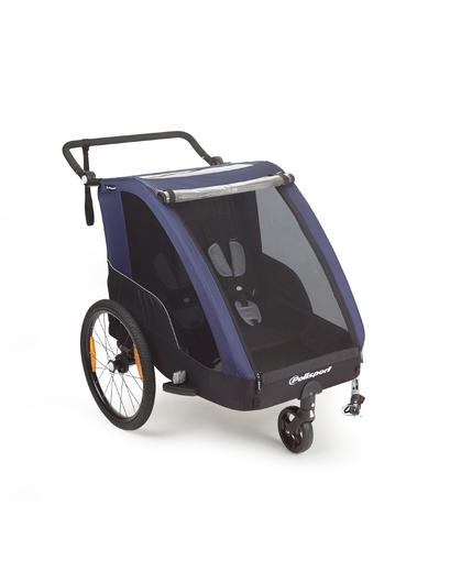 Трейлер POLISPORT Трейлер Bicycle & Stroller Сірий/Блакитний Трейлер