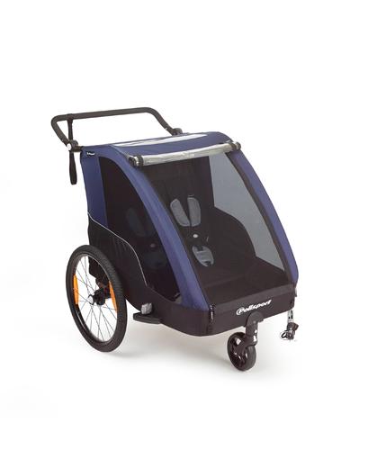 Трейлер POLISPORT Трейлер Bicycle & Stroller Сірий/Блакитний Трейлер