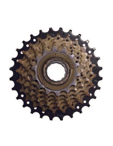 Тріскачка SunRace MFM2A 7CS 2, 7 швидкостей, 14-28T, Brown/Black